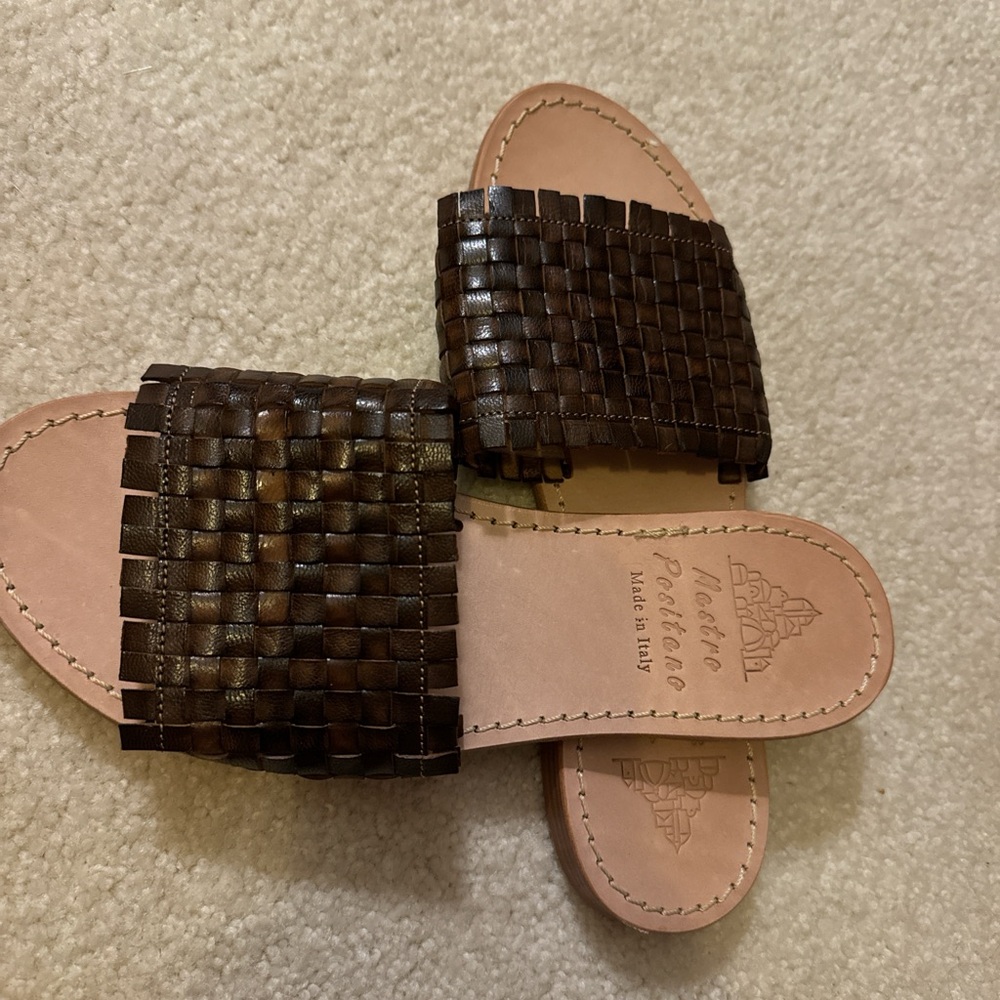 Mastro Positano Italian Leather Sandals